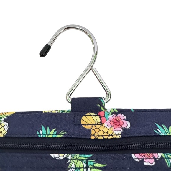 Vera Bradley Medium Travel Organizer Hanging Toiletry Bag Toucan Party Navy NEW - Picture 7 of 11